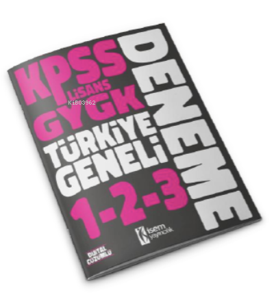 2023 Kpss Lisans Gygk Türkiye Geneli Deneme Seti 1 - 2 - 3