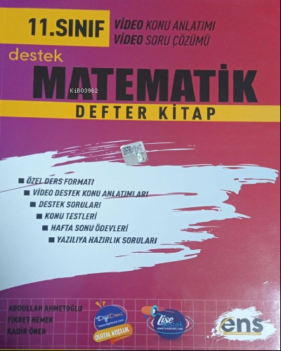 11.Sınıf Defter Kitap Matematik - 2023