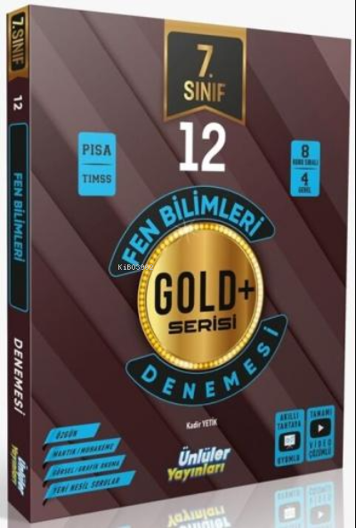  Ünlüler Karması 7 Sınıf Fen Bilimleri 12 Deneme | Kolektif | Ünlüler Karması Yayınları | 9786057077493 | 