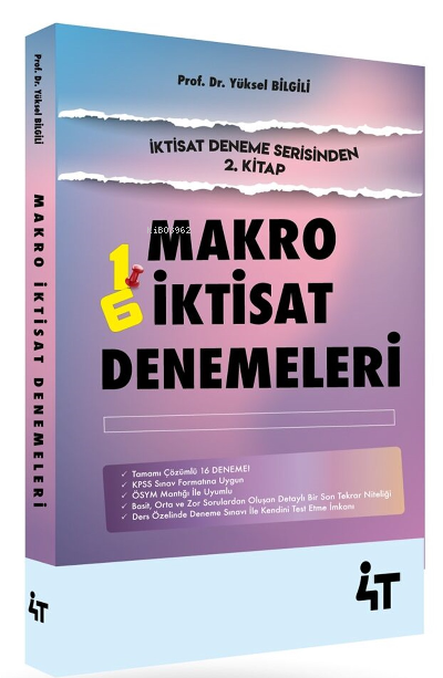  4T Mikro İktisat Denemeleri 2 | 4T Mikro İktisat Denemeleri 2 | Yüksel Bilgili | 4T Yayınevi | 9786057521781 