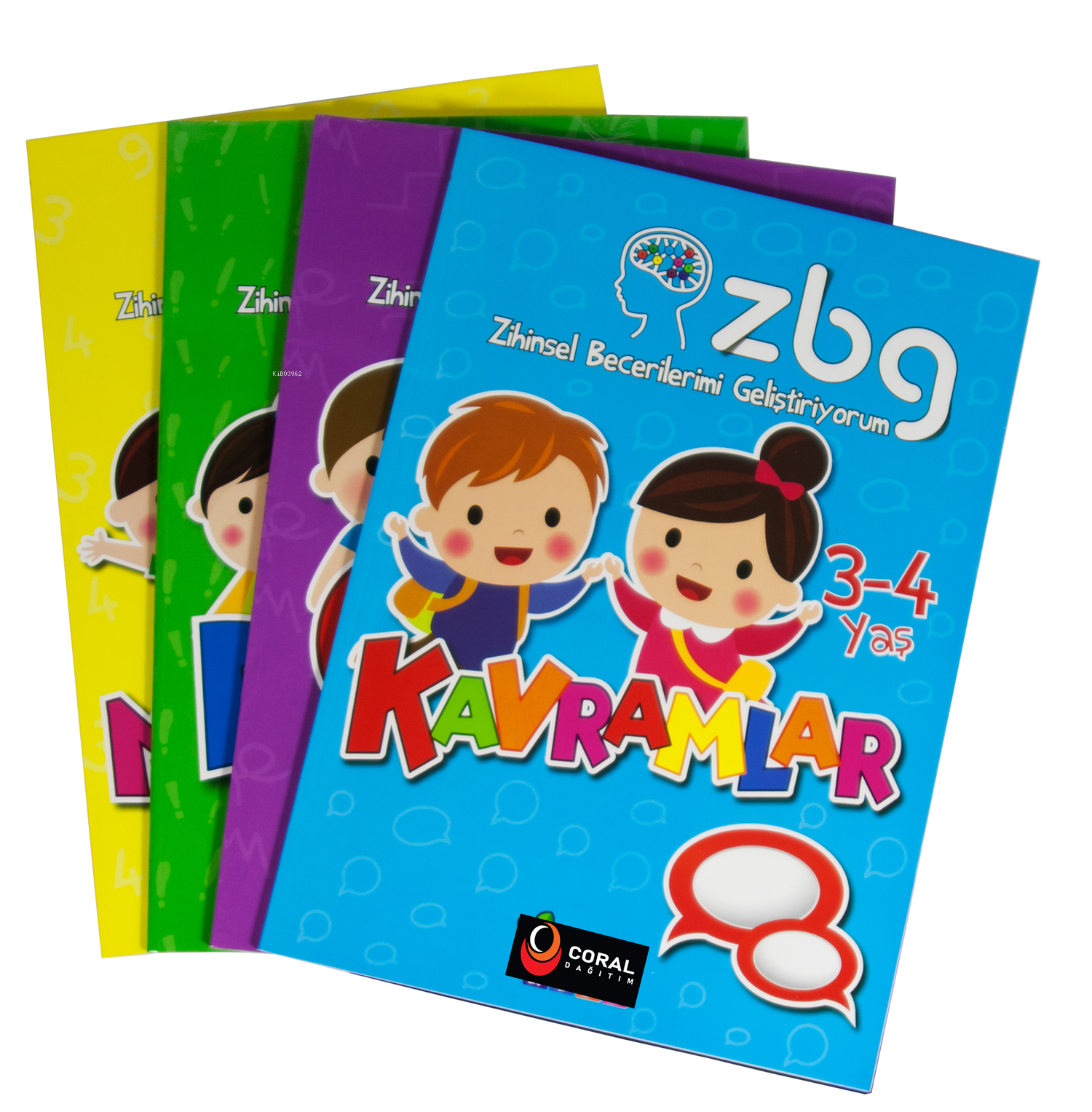 Zbg Zihinsel Becerilerimi Geliştiriyorum Seti 3-4 Yaş (4 Kitap)