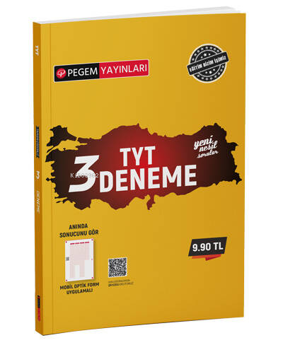  2022 TYT 3 Deneme | 2022 TYT 3 Deneme | Kolektif | Pegem Akademi Yayıncılık (Sınavlara Hazırlık) | 9780202192604 