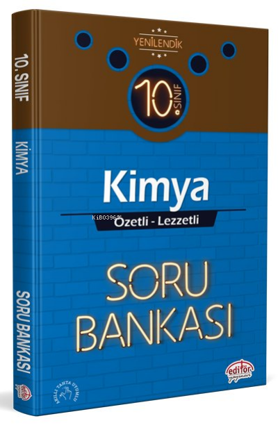  10 Sınıf Kimya Özetli Lezzetli Soru Bankası | 10 Sınıf Kimya Özetli Lezzetli Soru Bankası | Kolektif | Editör Yayınevi | 9786052803721 