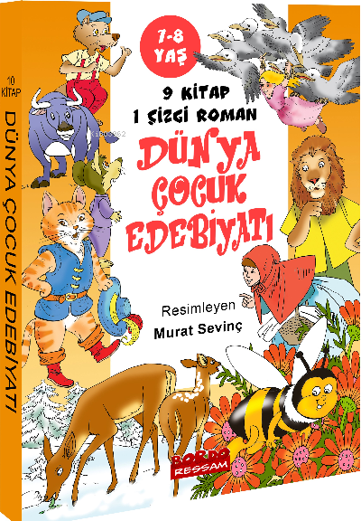Dünya Çocuk Edebiyatı Seçme Öyküler (7-8 Yaş 10 Kitap Set)