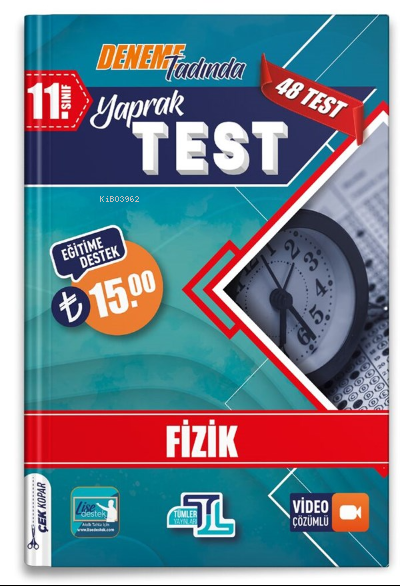  11Sınıf Yaprak Test Fizik 2022 | 11Sınıf Yaprak Test Fizik 2022 | Kolektif | Tümler Yayınları (Bayilik) | 9786257273626 