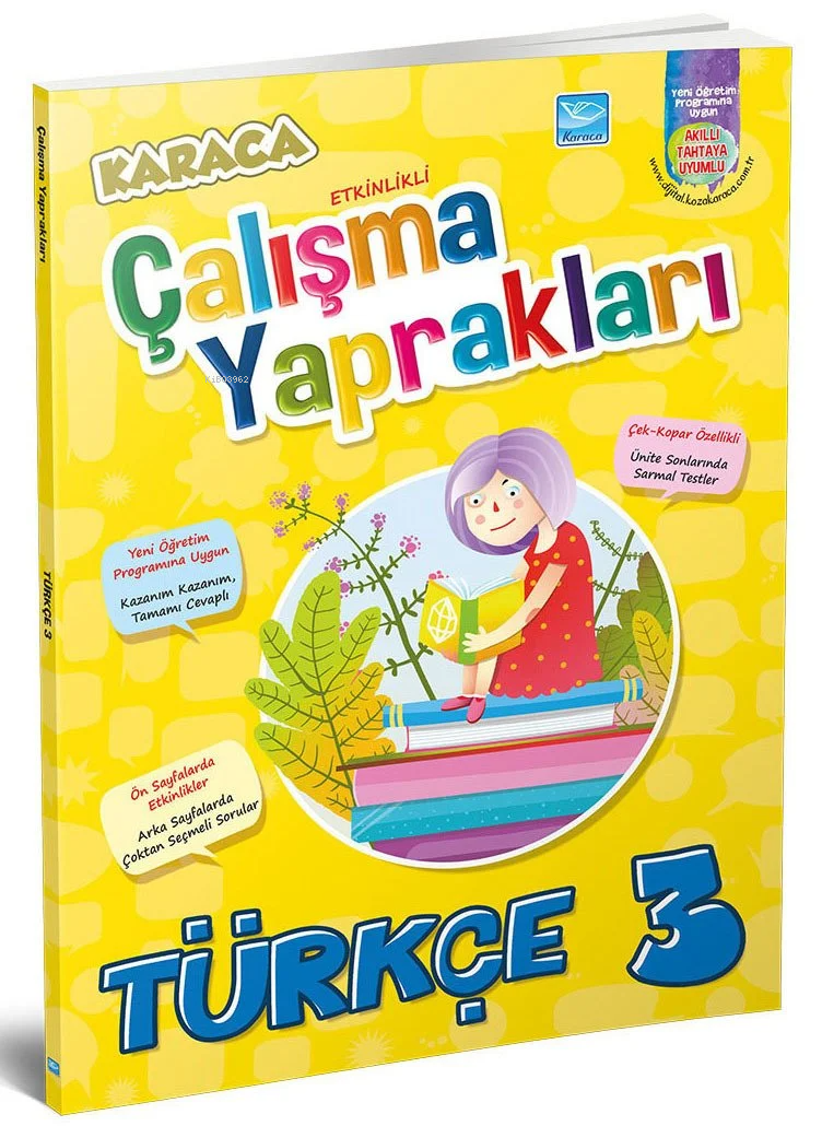  3 Sınıf Türkçe Etkinlikli Soru Bankası Çalışma Yaprakları | 3 Sınıf Türkçe Etkinlikli Soru Bankası Çalışma Yaprakları | Kolektif | Karaca Eğitim Yayınları | 9786051901879 