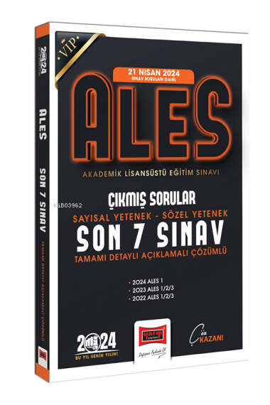 Yargı 2024 ALES Son 7 Sınav Çıkmış Sorular;(21 Nisan 2024 Sınavı Dahil)