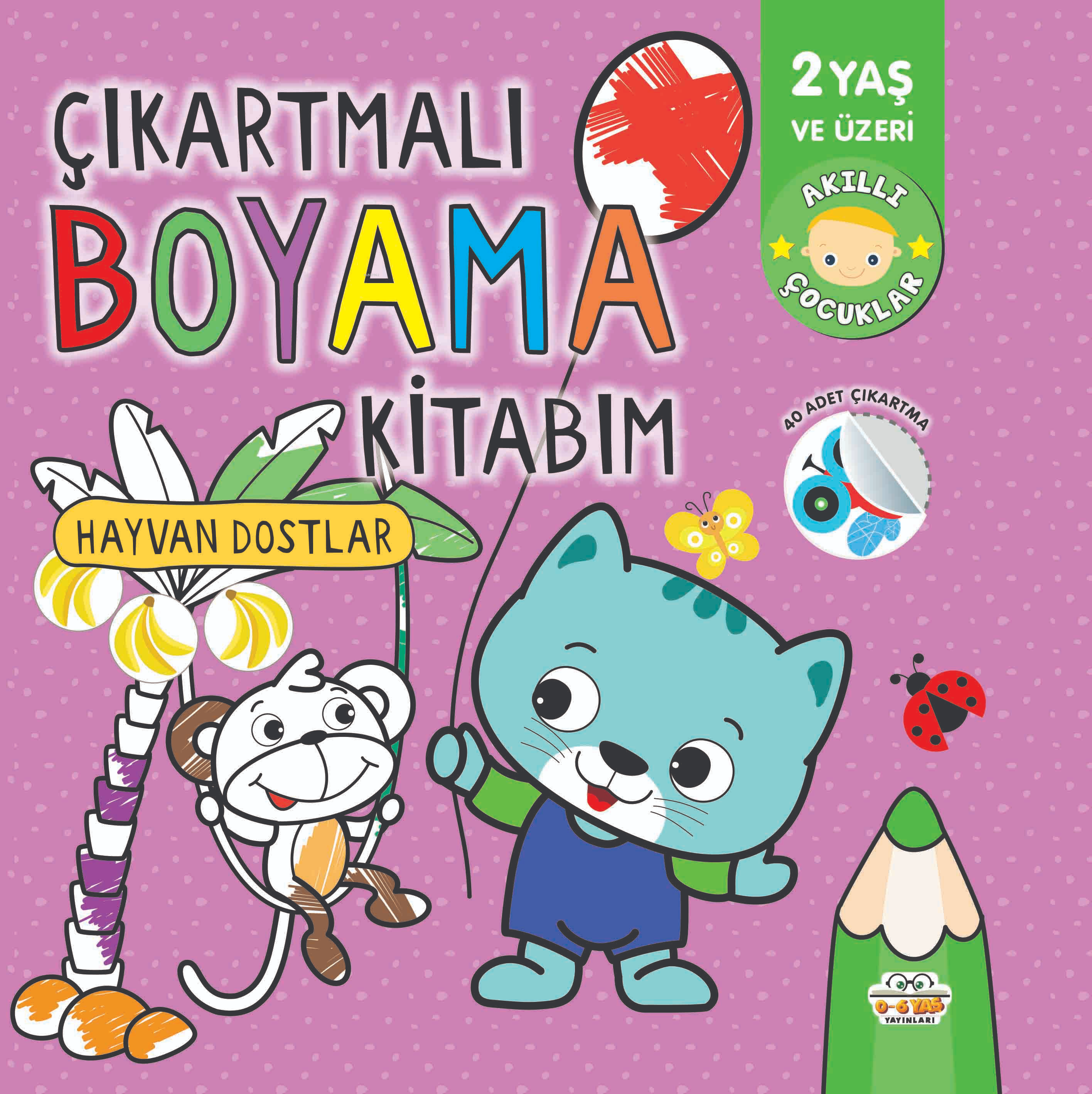 Çıkartmalı Boyama Kitabım- Hayvan Dostlar