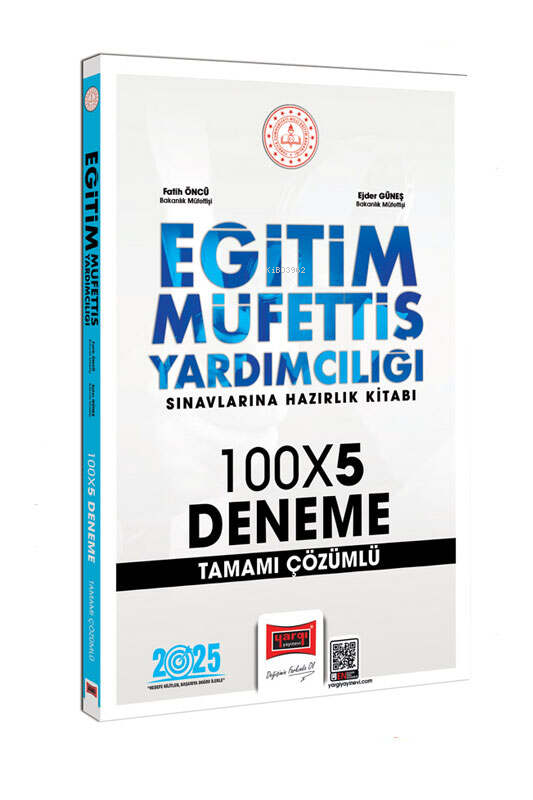  Yargı Yayınları 2025 Eğitim Müfettiş Yardımcılığı Sınavlarına Hazırlık Kitabı 100x5 Tamamı Çözümlü Deneme | Yargı Yayınları 2025 Eğitim Müfettiş Yardımcılığı Sınavlarına Hazırlık Kitabı 100x5 Tamamı Çözümlü Deneme | Yargı Yayınevi Komisyon | Yargı Yayınevi | 9786253703523 