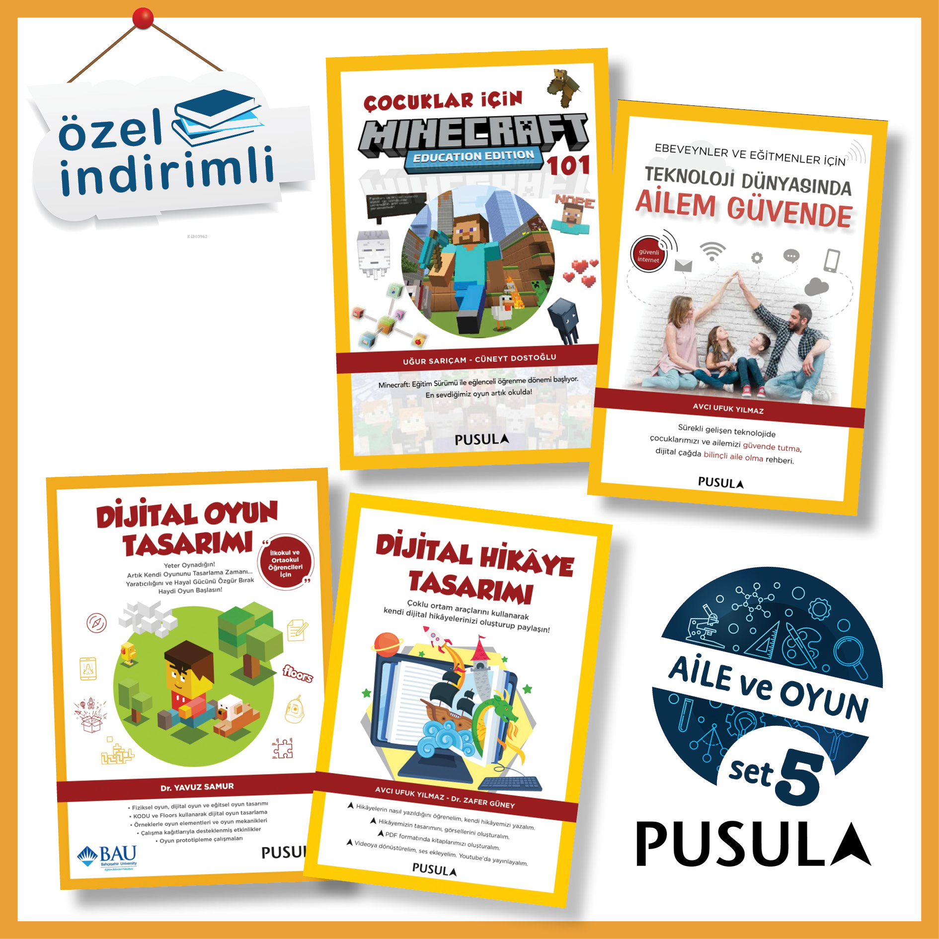  Aile Oyun Seti | Aile Oyun Seti | Avcı Ufuk Yılmaz | Yavuz Samur | Pusula Yayıncılık | 9789757092884 