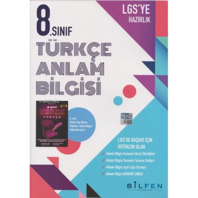 Bilfen 8.Sınıf Türkçe Anlam Bilgisi Etkinlikli Soru Bankası