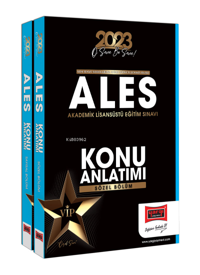  2023 ALES Sayısal ve Sözel Konu Anlatımlı Set (2 Cilt) | 2023 ALES Sayısal ve Sözel Konu Anlatımlı Set (2 Cilt) | Kolektif | Yargı Yayınevi | 9786254211126 