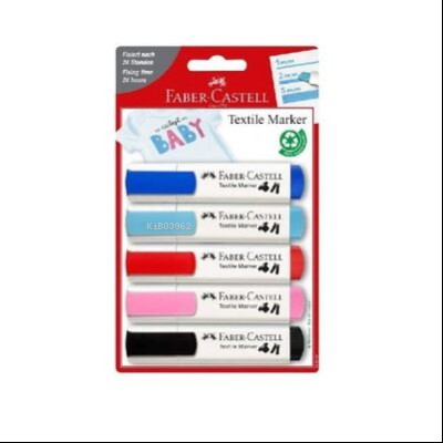 Faber Castell Tekstil Markörü Pastel 5li | Faber Castell | 4005401595304 | 