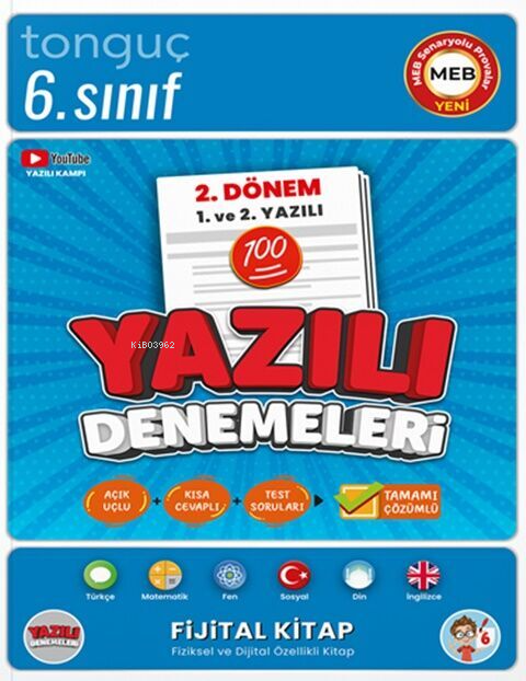 Tonguç Akademi 6. Sınıf Yazılı Denemeleri 2. Dönem 1 ve 2. Yazılı