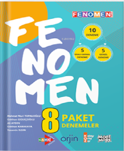 Fenomen 8. Sınıf Fenomen 8 Paket Deneme