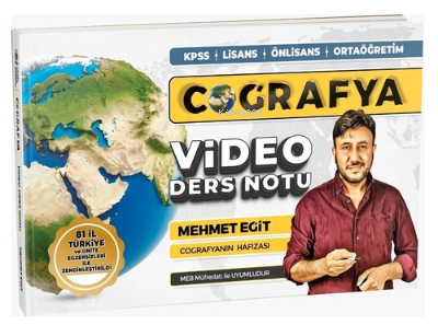  KPSS Coğrafya Video Ders Notları | Kolektif | Eğit akademi | 9786250002445 | 