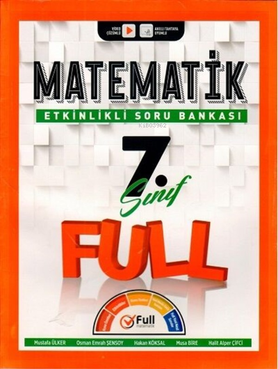  FULL 07Sınıf SB Matematik 2022 | FULL 07Sınıf SB Matematik 2022 | Kolektif | Full Matematik Yayınları (Hazırlık) | 9786057040640 