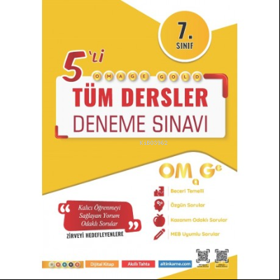 7. Sınıf Omage Gold Tüm Dersler Deneme Sınavı