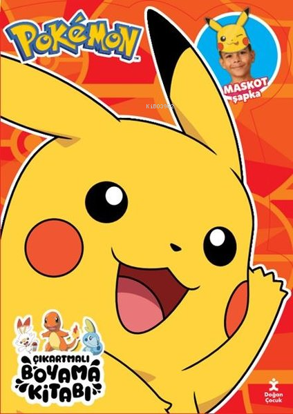 Pokemon - Çıkartmalı Boyama Kitabı - Maskot Şapka