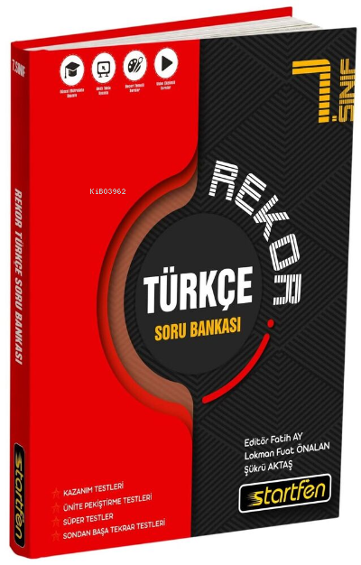  7 Sınıf Türkçe Rekor Soru Bankası | Kolektif | Startfen | 9786258448634 | 