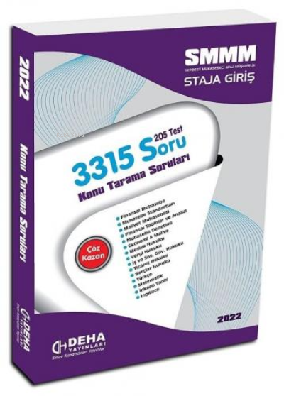  Smm Konu Tarama Soruları 2022 * / Deha Yay | Kolektif | Deha Yayınları | 9786054558667 | 