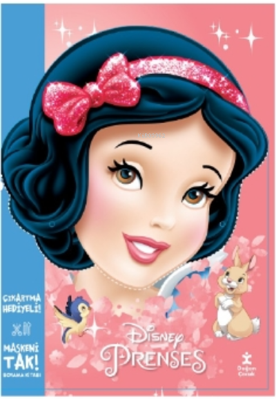 Maskeni Tak Disney Prenses Çıkartma Hediyeli Boyama Kitabı