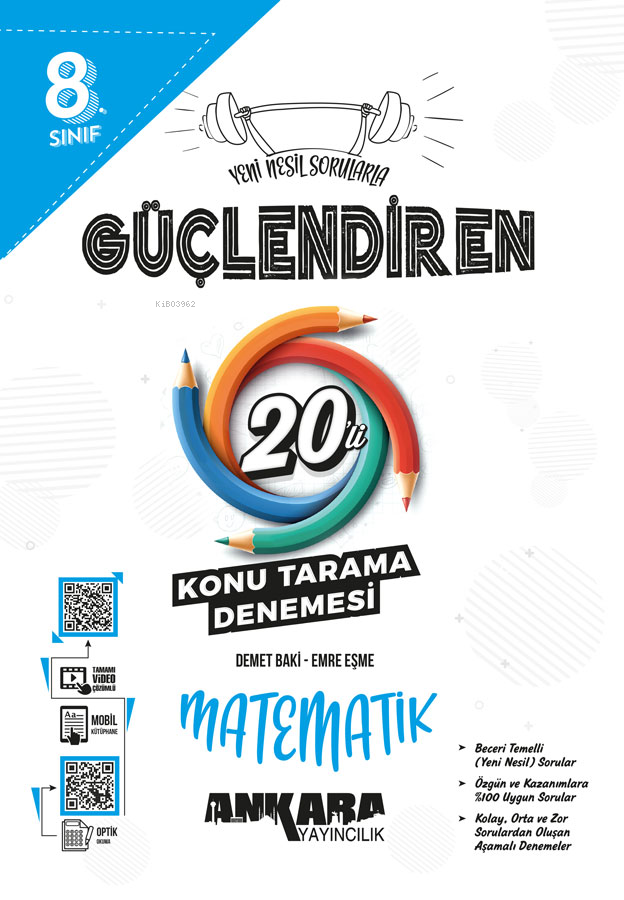 Ankara 8.⁠ ⁠Sınıf Güçlendiren Matematik 20'li Konu Tarama Denemesi