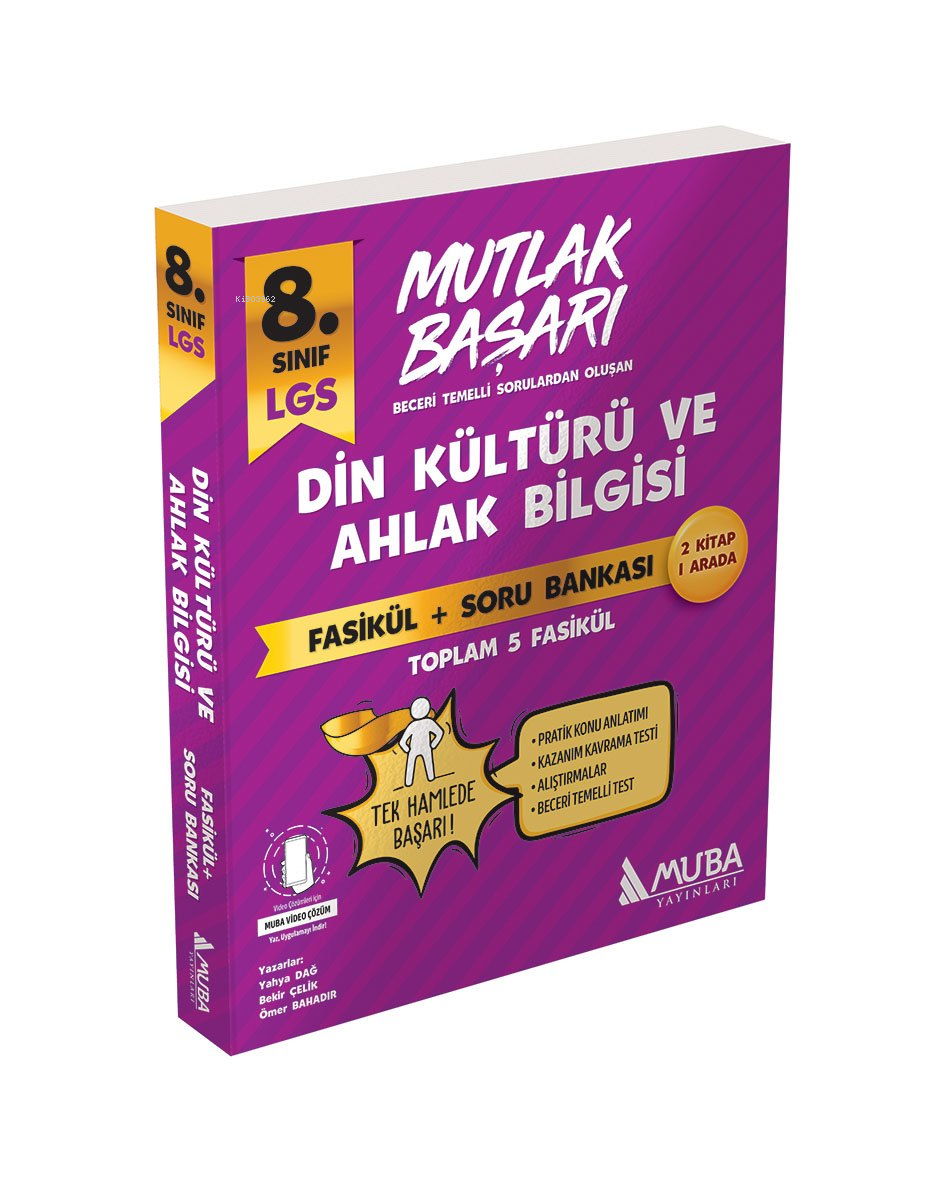 Muba 8. Sınıf Din Kültürü ve Ahlak Bilgisi Fasikül ve Soru Bankası
