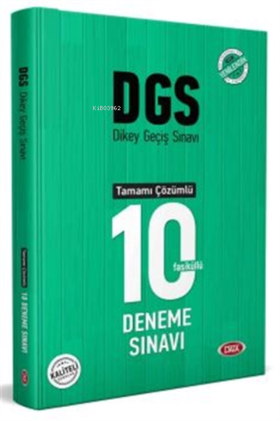 Data 2023 Dgs Tamamı Çözümlü 10 Deneme Sınavı