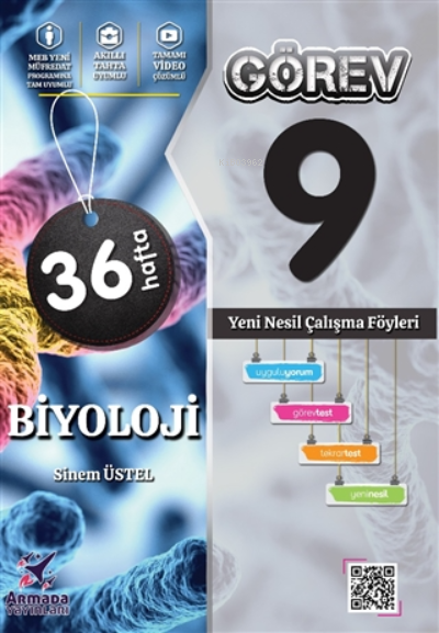  9 Sınıf Görev Biyoloji | 9 Sınıf Görev Biyoloji | Sinem Üstel | Armada Yayınları (Sınav) | 9786052723593 