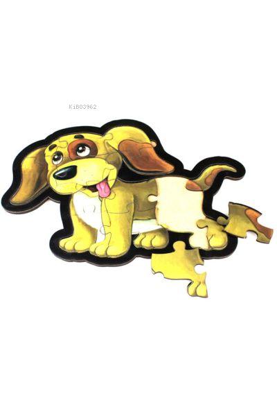 Sarı Köpek Puzzle - Ahşap