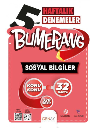 Bumerang 32 Haftalık Sosyal Bilgiler Denemeleri