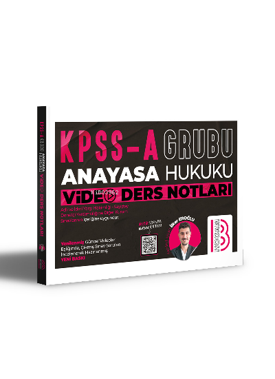  KPSS A Grubu Anayasa Hukuku Video Ders Notları | İlker Eroğlu | Benim Hocam Yayınları | 9786258263473 | 