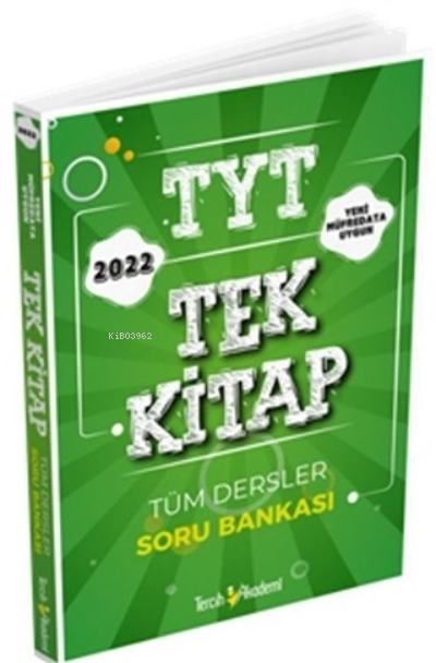  2022 TYT Tek Kitap Tüm Dersler Soru Bankası | Kolektif | Tercih Akademi | 9786252201426 | 