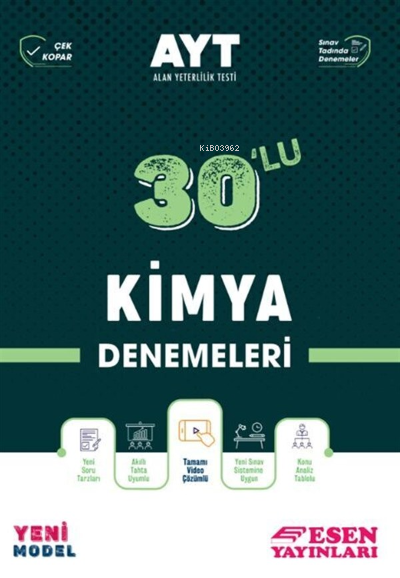 Esen Ayt 30'Lu Kimya Denemeleri