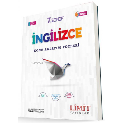  Limit 7Sınıf İngilizce Konu Bitirme Föyü | Kolektif | LMT Limit Yayınları | 9786052754337 | 