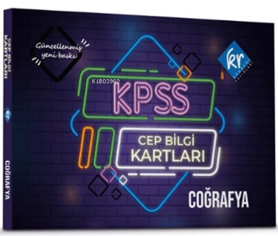 KPSS Coğrafya Cep Bilgi Kartları KR Akademi Yayınları