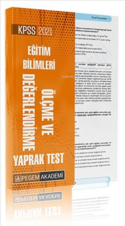  2021 KPSS Eğitim Bilimleri Ölçme ve Değerlendirme Yaprak Test | 2021 KPSS Eğitim Bilimleri Ölçme ve Değerlendirme Yaprak Test | Kolektif | Pegem Akademi Yayıncılık | 9780202000619 