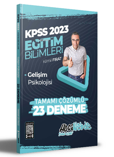  2023 KPSS Eğitim Bilimleri Gelişim Psikolojisi Tamamı Çözümlü 23 Deneme Sınavı | 2023 KPSS Eğitim Bilimleri Gelişim Psikolojisi Tamamı Çözümlü 23 Deneme Sınavı | Kamil Fırat | HocaWebde | 9786258257175 
