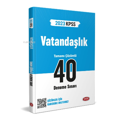  KPSS Vatandaşlık 40 Deneme Sınavı Karekod Çözümlü | Turgut Meşe | Data Yayınları | 9786258221435 | 