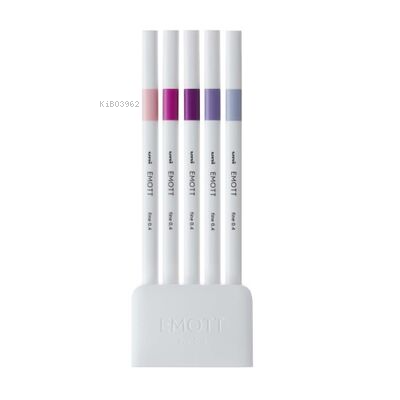  Uni Emott 04 fine Akrilik Uçlu Kalem 5li Çiçek Renk | Uniball | 4902778248348 | 