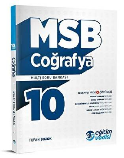 Eğitim Vadisi 2023 10. Sınıf Coğrafya MSB Multi Soru Bankası