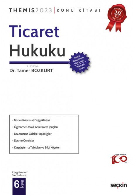  Themis Ticaret Hukuku Konu Kitabı | Themis Ticaret Hukuku Konu Kitabı | Tamer Bozkurt | Seçkin Yayıncılık | 9789750285127 