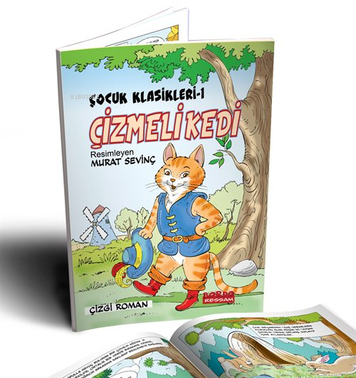 Çizmeli Kedi Renkli Çizgi Roman / Çocuk Klasikleri 1