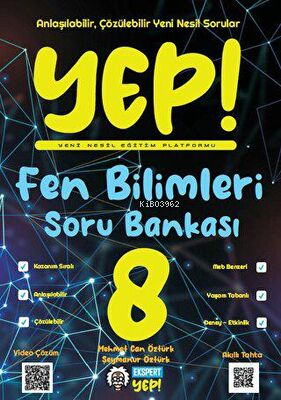  Ekspert Yayınları Yep Fen Bilimleri 8 Sınıf Soru Bankası | Kolektif | Ekspert Yayınları | 9786057325501 | 