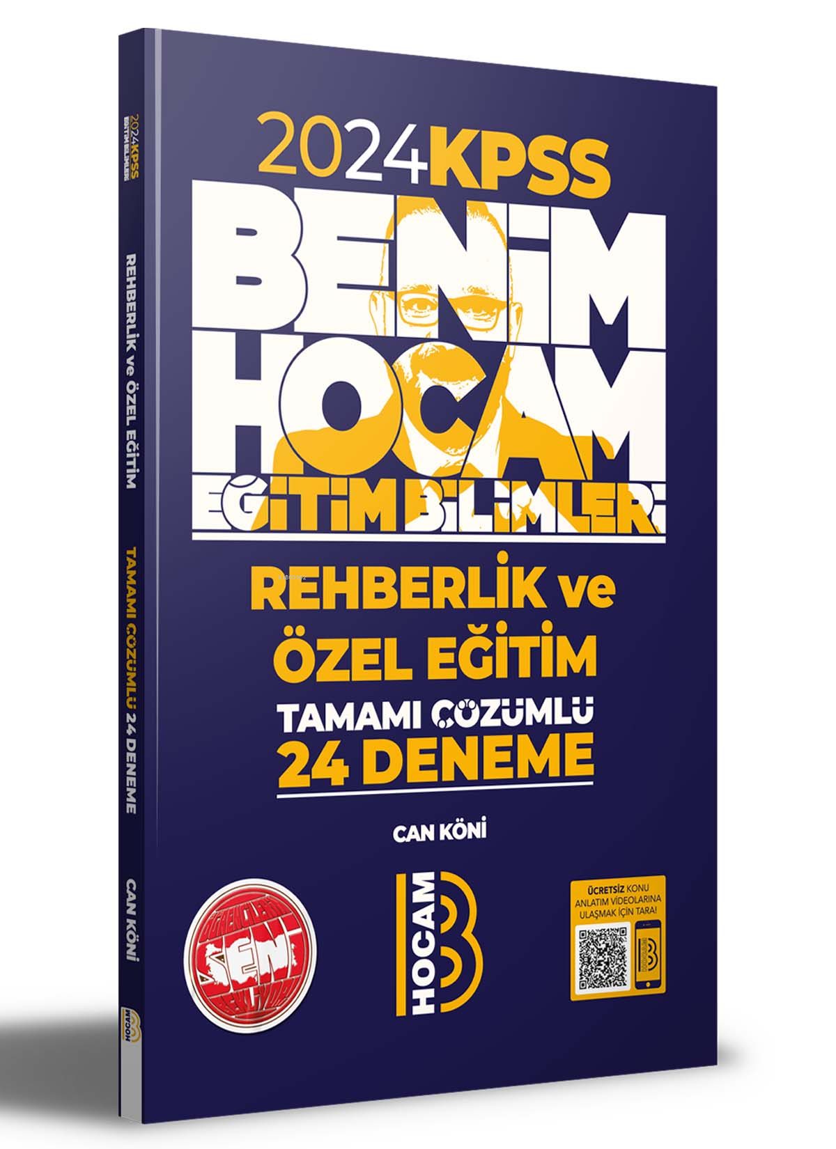 2024 Eğitim Bilimleri Rehberlik ve Özel Eğitim Tamamı Çözümlü 24 Deneme Benim Hocam Yayınları