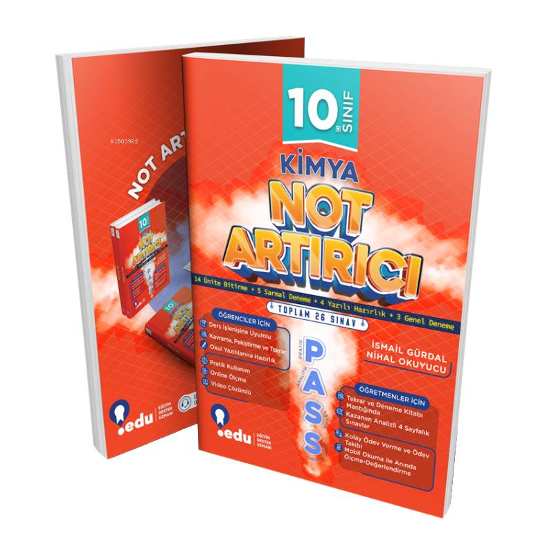  10 Sınıf Kimya PASS Not Artırıcı | 10 Sınıf Kimya PASS Not Artırıcı | İsmail Gürdal | Nihal Okuyucu | EDU | 9786057222299 