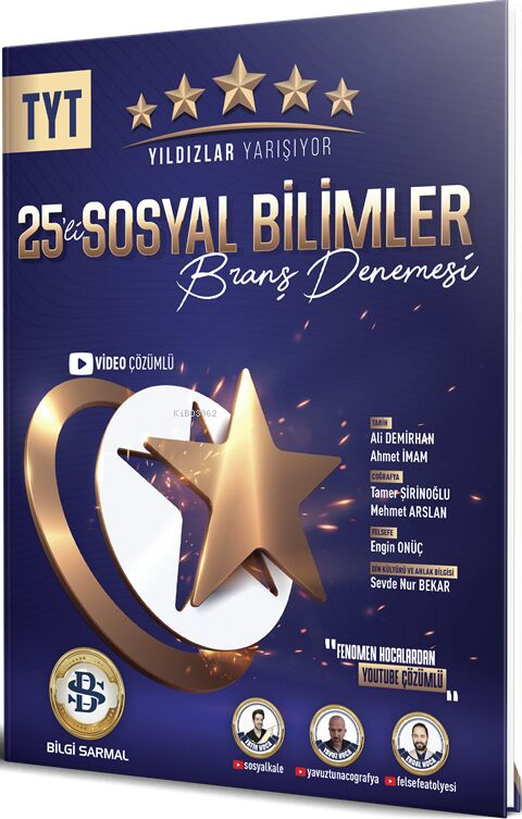 Bilgi Sarmal TYT Sosyal Bilimler Yıldızlar Yarışıyor 25 li Branş Denemesi