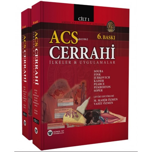  ACS Cerrahi 6 Son Baskı | Kolektif | Güneş Tıp Kitabevi | 9789752774261 | 