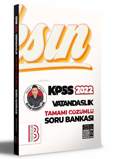 2022 KPSS Vatandaşlık Tamamı Çözümlü Soru Bankası | 2022 KPSS Vatandaşlık Tamamı Çözümlü Soru Bankası | Erdal Kesekler | Benim Hocam Yayınları | 9786052779491 
